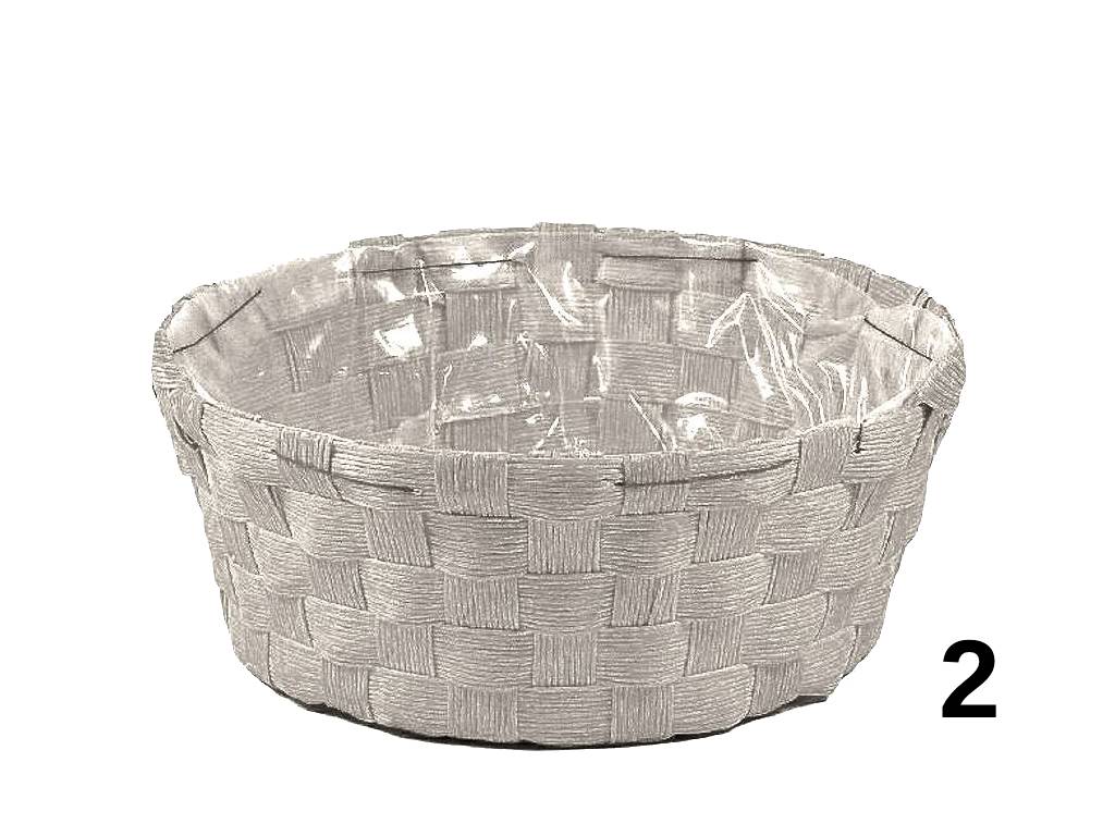 Obal na květináč 21 cm kulatý bílý