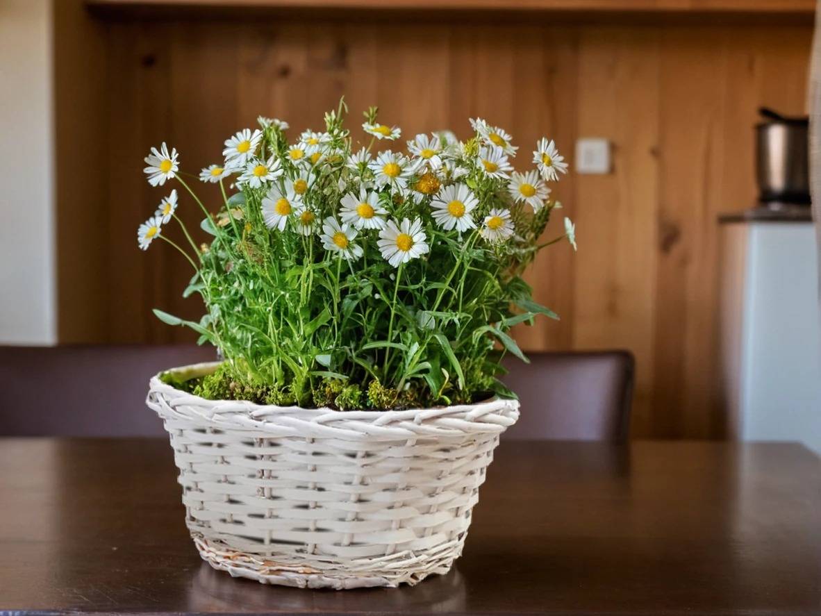 Truhlík proutí 30cmx18cm ovál bílý