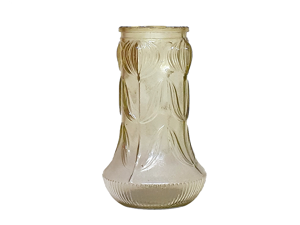 Váza skleněná válec 18 cm růžová
