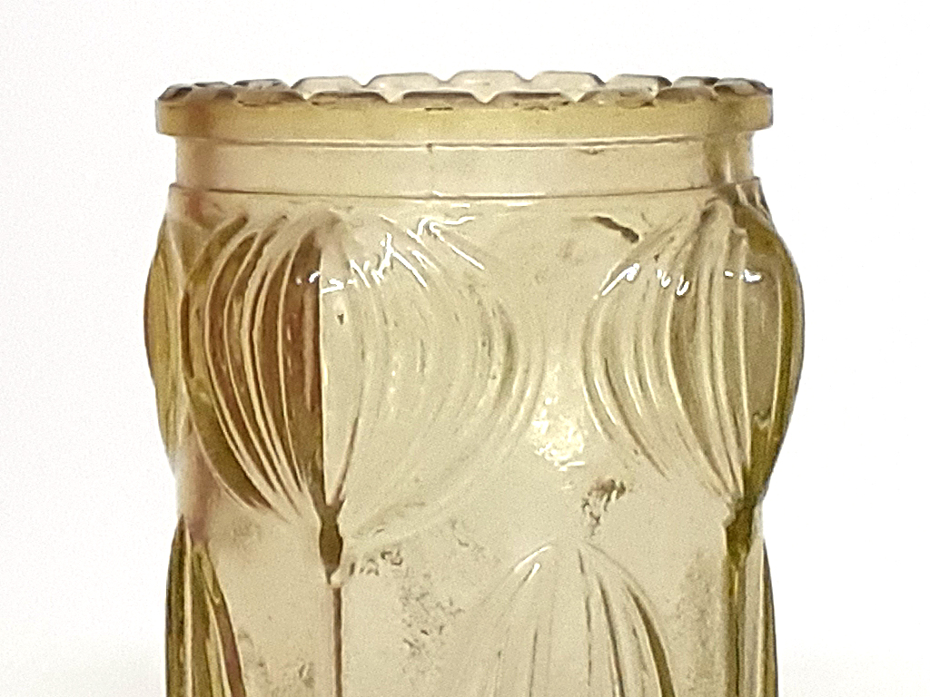 Váza skleněná válec 18 cm růžová