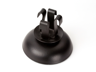 Kovový svícen, 6 cm x 7 cm černý