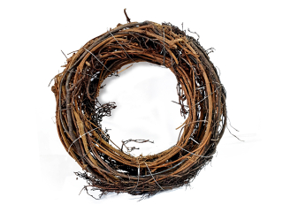 Věnec proutěný Ø 20 cm naturální