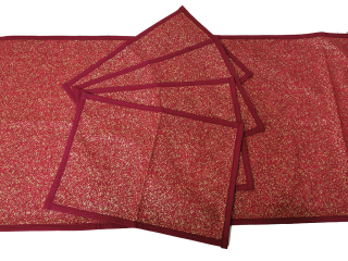 Sada textilní štola+4prostírání