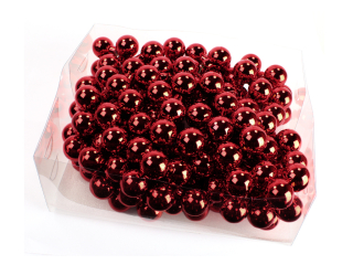 Koule zápich 2cm 144ks bordó lesk BOX