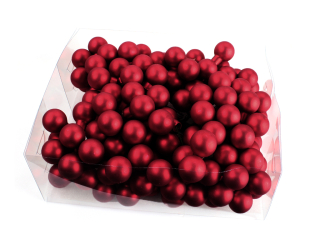 Koule zápich 2cm 144ks bordó mat BOX