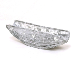 Stojánek na ubrousky 36cm stříbrný glitt