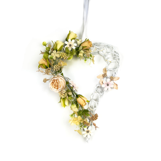 Srdce proutí dekor 35 cm