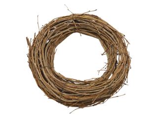 Věnec proutěný Ø 25 cm světlý naturální
