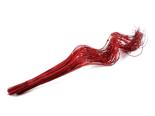 Curly ting 60cm s perličkou červený
