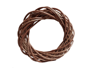 Věnec proutěný Ø 30 cm proplétaný naturální