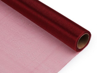 Stuha organza 35cm 9m bordo