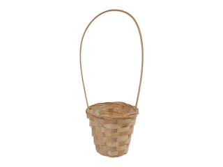 Košík proutí 9cm kulatý světlý