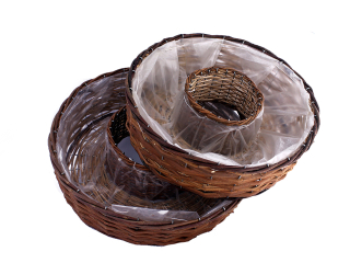 Mezikruží proutěné kruh sada 2 ks 40 cm