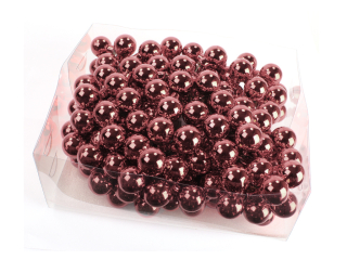 Koule zápich 2cm 144ks nachová lesk BOX