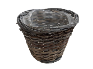 Obal proutí 12 cm kulatý šedý