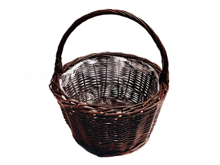 Košík proutí 37 cm kulatý natural