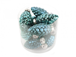 Ozdoba šiška 6cm 12ks světle modrá