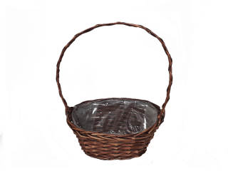 Košík proutí 25 cm kulatý natural