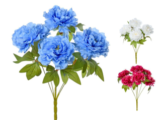 Pivoňka 7 květů 41 cm color