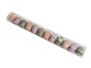 Vajíčka přízdoba 4 cm 12 ks kropenatá tuba