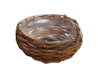 Obal proutí hnízdo 28 cm kulatý natural