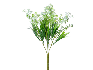 Větvička s bílými kvítky 34 cm