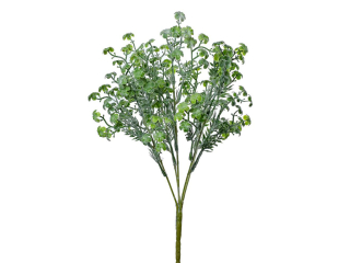 Větvička zelená s kvítky 34 cm