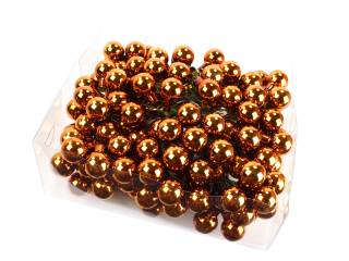 Koule zápich 2cm 144ks jantar lesk BOX