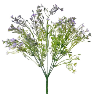 Větvička fialové kvítky 34 cm