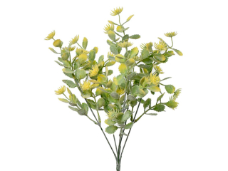 Větvička žluté kvítky 33cm