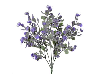 Větvička fialové kvítky 33cm