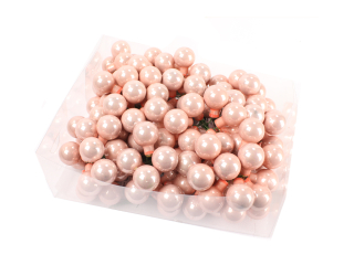 Koule zápich 2,5cm 144ks růžová lesk BOX