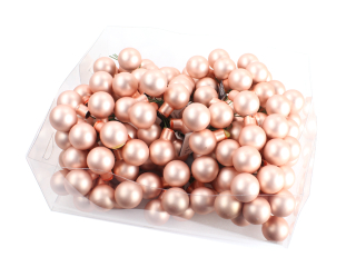 Koule zápich 2,5cm 144ks růžová mat BOX