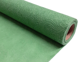 Fólie vzorovaná květy 3D 50 cm 5 yd zelená