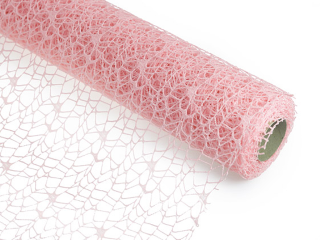 Role star mesh 50 cm 5 yd světle růžová