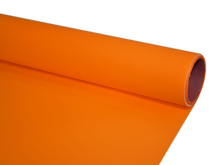 Fólie satenová 50cm 9yd oranžová
