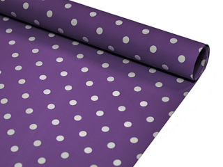Fólie saten puntík 50cm 9yd tm.fialov