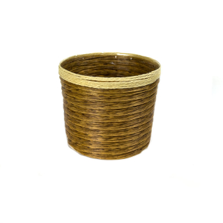 Obal ratan 15 cm kulatý natural dvoubarevný
