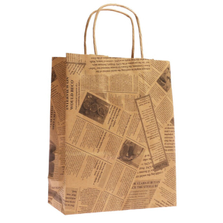 Taška papírová 22 cm x 19 cm 10 ks potisk