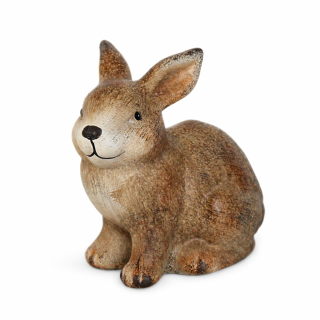 Zajíc keramika 14 cm hnědý