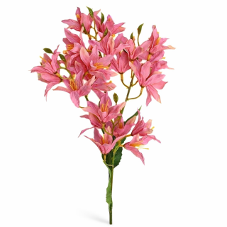 Lilie větev 66 cm růžová