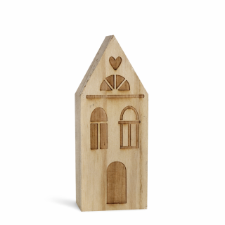 Domek dřevo 11cm naturální