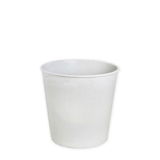 Obal melamin 10 cm kulatý bílý