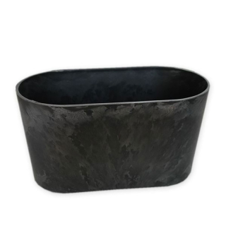 Truhlík melamin ovál 27 cm antracit