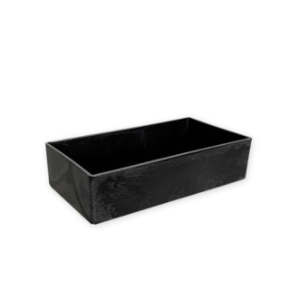 Miska melamin 20 cm x 10 cm antracit