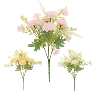 Dalia drobné květy zeleň 30 cm mix barev