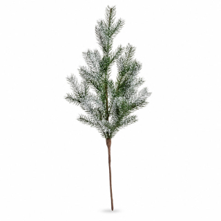 Větvička smrk zasněžená 64 cm
