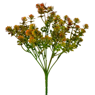 Větvička oranžové kvítky 25 cm