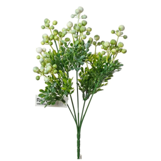 Větvička bobulky bílé 30 cm
