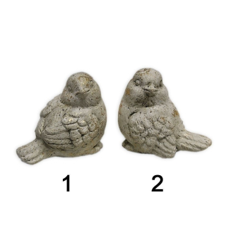 Ptáček 7,5 cm cement krémovozlatý